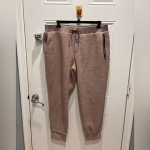 Greyson Sherpa Pants Joggers XXL Beige Polyester